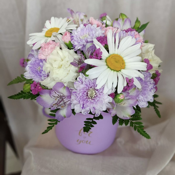 Композиция в коробке «Прекрасный день» в Саках