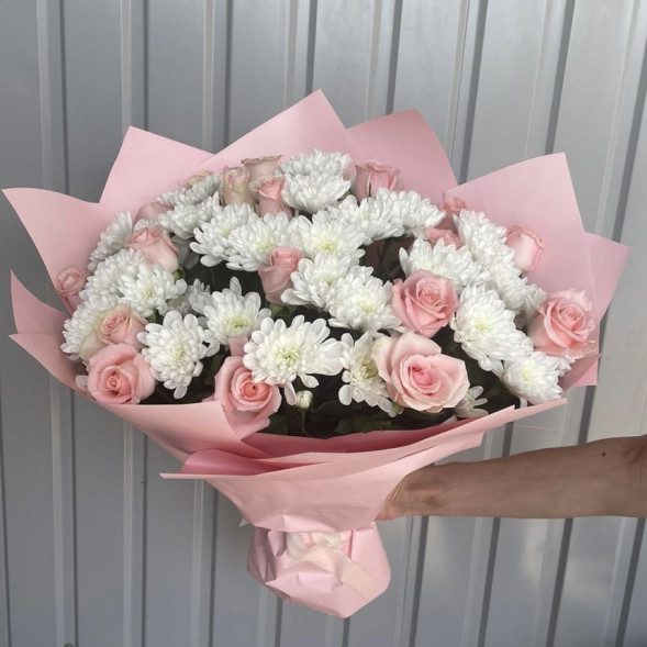 Букет «Нежная хриза» в Саках