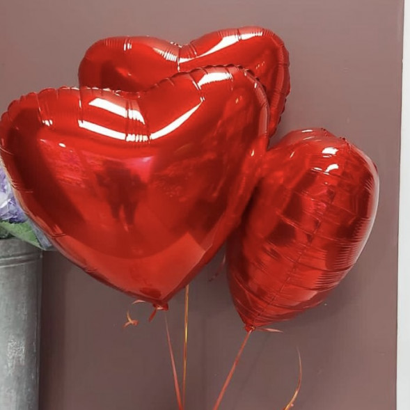Фольгированый шар в форме сердца 1 шт. в Саках