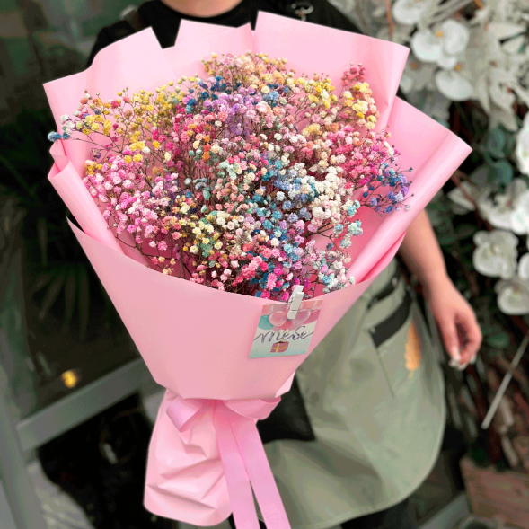 Букет Радужная гипсофила в Саках