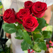 5 красных роз в Саках
