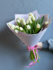 21 белый тюльпан в Саках