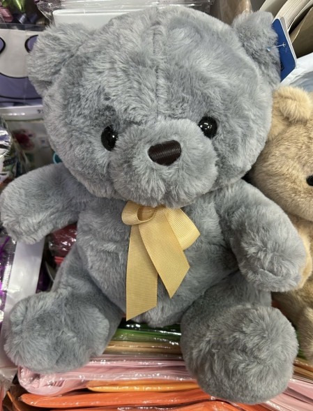 Плюшевый мишка тёмный 30-35 см. в Саках