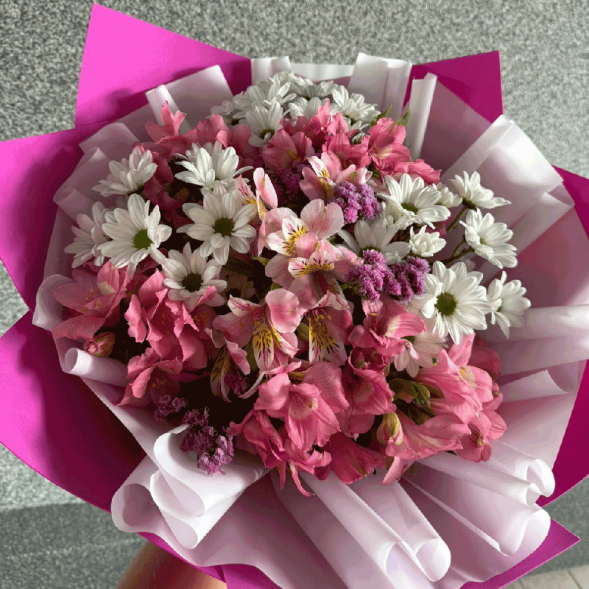 Букет &quot;Небесный фламинго&quot; в Саках