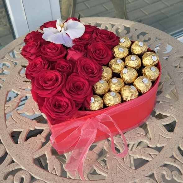 Букет Огненная страсть в Саках